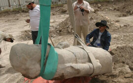 Colossal Ammonite Statue Discovered in Amman
