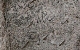 Graffiti of Swiss Knight Discovered on Mount Zion Wall