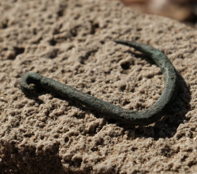 Ancient Roman Bronze Fish Hook