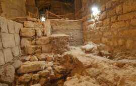 Hasmonean Period Wall Revealed Under Former Jerusalem Prison