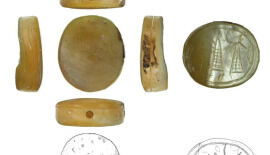 Rare Assyrian-Period, Mother-of-pearl Seal Discovered at Tel Hadid