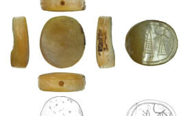 Rare Assyrian-Period, Mother-of-pearl Seal Discovered at Tel Hadid